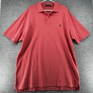 Polo Ralph Lauren Polo Shirt Men Size 2XLT Short Sleeve Pink Casual